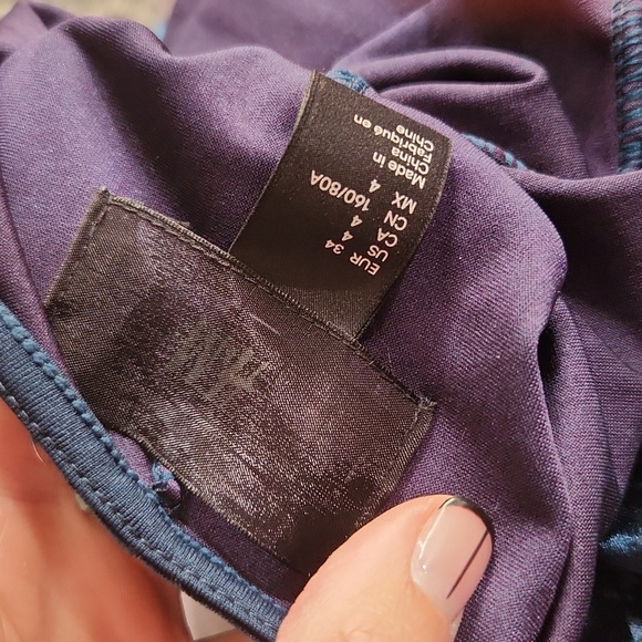 H&M Teal Velvet Halter Backless Dress - Picture 5 of 6